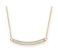 JuwelmaLux Collier 333 Gold mit synth Zirkonia JL10-05-1599