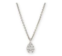 JuwelmaLux Collier 333 Weißgold mit synth Zirkonia JL10-05-1684