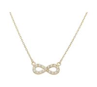 JuwelmaLux Collier 585/000 (14 Karat) Gold Infinity mit Zirkonia JL41-05-0066