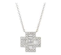 JuwelmaLux Collier 750/000 (18 Karat) Weißgold mit Diamanten JL30-05-1304