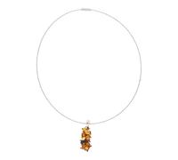 JuwelmaLux Collier 925/000 Sterling Silber & Edelstahl mit Bernstein JL47-05-0006