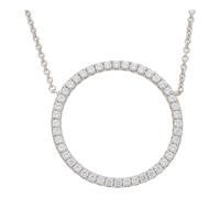 JuwelmaLux Collier 925/000 Sterling Silber rhodiniert mit Zirkonia JL10-05-2282
