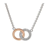 JuwelmaLux Collier 925/000 Sterling Silber rosé vergoldet mit Zirkonia JL10-05-2466