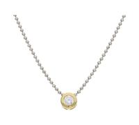 JuwelmaLux Collier 925/000 Sterling Silber vergoldet mit Zirkonia JL39-05-0707