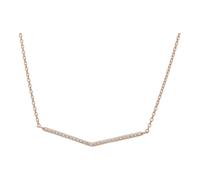 JuwelmaLux Collier 925 Silber Roségold plattiert mit Zirkonia JL16-05-0551