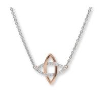 JuwelmaLux Collier 925 Sterling Silber rosé vergoldet mit Zirkonia JL10-05-1560