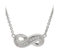 JuwelmaLux Collier Unendlichkeit 925/000 Sterling Silber mit Zirkonia JL10-05-2427