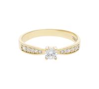 JuwelmaLux Damen Ring 585 Gold mit Zirkonia JL41-07-0040