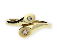 JuwelmaLux Damen Ring 585er Gelbgold mit 0,05 ct Brillanten JL30-07-0712