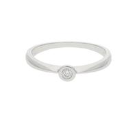 JuwelmaLux Damenring 585 Weißgold mit Brillant JL30-07-4490