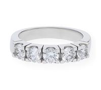 JuwelmaLux Damenring in Silber 925 mit synthetischen Zirkonia JL10-07-0597