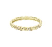 JuwelmaLux Damenring Sterling Silber 925 mit Zirkonia vergoldet JL16-07-0613