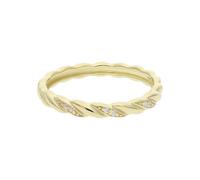 JuwelmaLux Damenring Sterling Silber 925 mit Zirkonia vergoldet JL16-07-0613