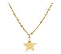 JuwelmaLux Edelstahl Kette Gold plattiert mit Stern JL16-05-0744