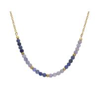 JuwelmaLux feines Edelstahl Collier Gold plattiert mit Steinbesatz JL16-05-0754