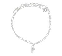 JuwelmaLux Fußkette Buchstabe "P" 925 Silber mit Zirkonia JL16-04-0477