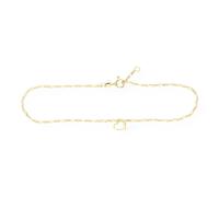 JuwelmaLux Fußkette Figaro 925 Silber goldplattiert JL18-04-0227