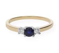 JuwelmaLux Gold 585 Ring mit Brillanten und Saphir JL10-07-0234