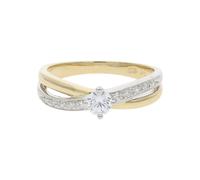 JuwelmaLux Gold Ring 333 Bicolor JL10-07-0198 mit Zirkonia