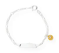 JuwelmaLux Gravur Armband Kinder "Smiley" Silber 925 JL18-03-0060