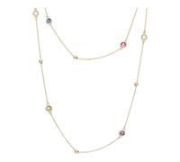 JuwelmaLux Halskette 585 Gold mit bunten Zirkonia JL41-05-0015