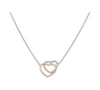 JuwelmaLux Halskette 925/000 Silber Herz Roségold Zirkonia JL10-05-3513