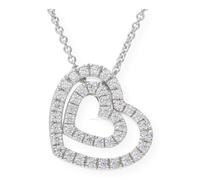 JuwelmaLux Halskette 925/000 Sterling Silber Herz mit Zirkonia JL10-05-0269