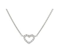 JuwelmaLux Halskette 925/000 Sterling Silber Herz mit Zirkonia JL10-05-3476