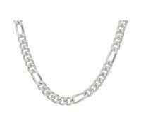 JuwelmaLux Halskette Figaro diamantiert 925/000 Sterling Silber JL50-05-0062
