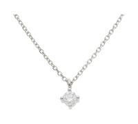JuwelmaLux Halskette mit Anhänger 585 Weißgold mit Brillant JL10-05-3467