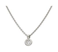 JuwelmaLux Halskette mit Anhänger 585 Weißgold mit Brillant JL30-05-4300