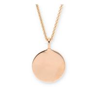 JuwelmaLux Halskette mit Anhänger 925/000 Sterling Silber Gravurplatte roségold platt