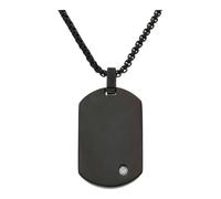 JuwelmaLux Halskette mit DogTag, Edelstahl IP-Beschichtet schwarz JL45-05-0079