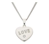 JuwelmaLux Herz Anhänger 925/000 Sterling Silber mit synth. Zirkonia JL30-02-3663