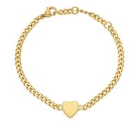 JuwelmaLux Herz Armband Edelstahl vergoldet Panzer JL16-03-0535