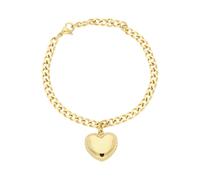 JuwelmaLux Herz Armband Edelstahl vergoldet Panzer JL16-03-0539