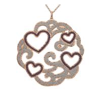 JuwelmaLux Herz Collier 925 Silber Rosé vergoldet JL47-05-0028