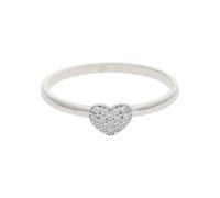 JuwelmaLux Herz Ring 585 Weißgold synth Zirkonia JL25-07-0180