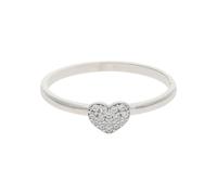 JuwelmaLux Herz Ring 585 Weißgold synth Zirkonia JL25-07-0180