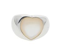 JuwelmaLux Herz Ring 925 Sterling Silber mit Perlmutt JL47-07-0109
