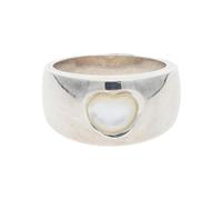 JuwelmaLux Herz Ring 925 Sterling Silber mit Perlmutt JL47-07-0155