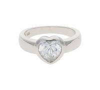 JuwelmaLux Herz Ring Sterling Silber 925 mit synth. Zirkonia JL10-07-2011