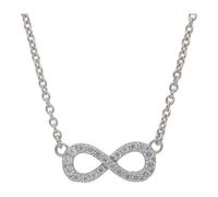 JuwelmaLux Infinity Kette 925 Sterling Silber Zirkonia JL16-05-0392
