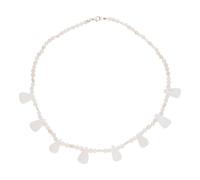 JuwelmaLux Kette 925 Silber, Rosenquarz und Süßwasserzuchtperlen JL30-05-4498