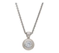 JuwelmaLux Kette mit Anhänger 585 Weißgold mit Brillant JL30-05-1279