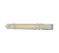 JuwelmaLux Krawattenschieber 585 Gold und Edelstahl JL30-01-3385