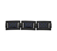 JuwelmaLux Magnetarmband Titan Ionen schwarz plattiert, Carbon effekt blau