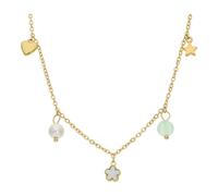 JuwelmaLux modernes Collier aus Gold plattiertem Edelstahl mit Anhänger JL16-05-0741