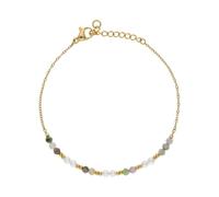 JuwelmaLux modernes Edelstahl Armband Gold plattiert mit Turmalin JL16-03-0743