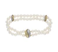 JuwelmaLux Perlenarmband 585 Gelbgold/ Weißgold mit Brillant JL30-03-2934